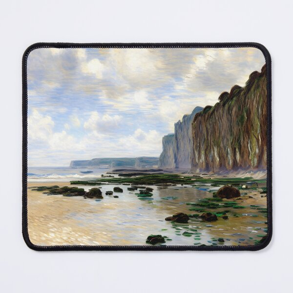 Item preview, Coastal Horizon at Varengeville: Impression of Tide, Cliffs, and Misty Light designed and sold by artdesignsnow.
