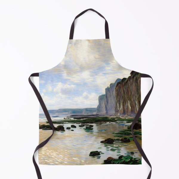 Item preview, Coastal Horizon at Varengeville: Impression of Tide, Cliffs, and Misty Light designed and sold by artdesignsnow.