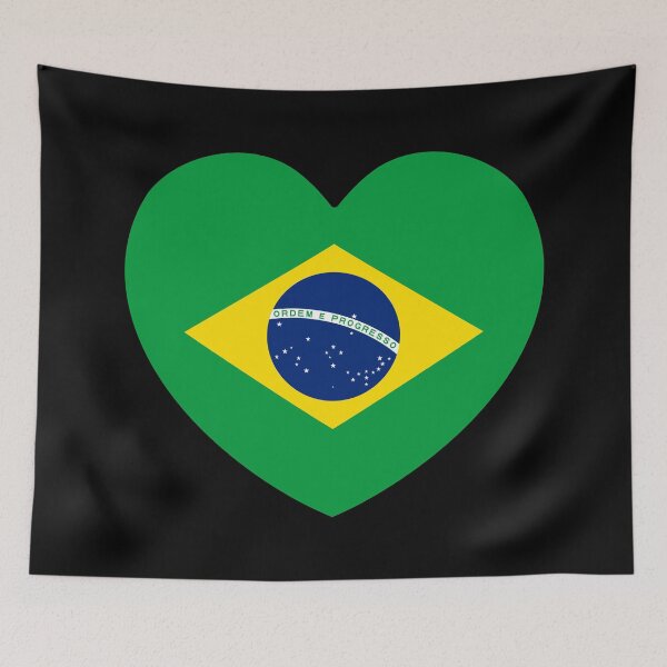 Item preview, Brazil Flag Heart designed and sold by shitpostee.