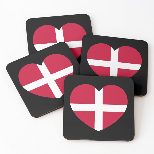 Item preview, Denmark Flag Heart designed and sold by shitpostee.