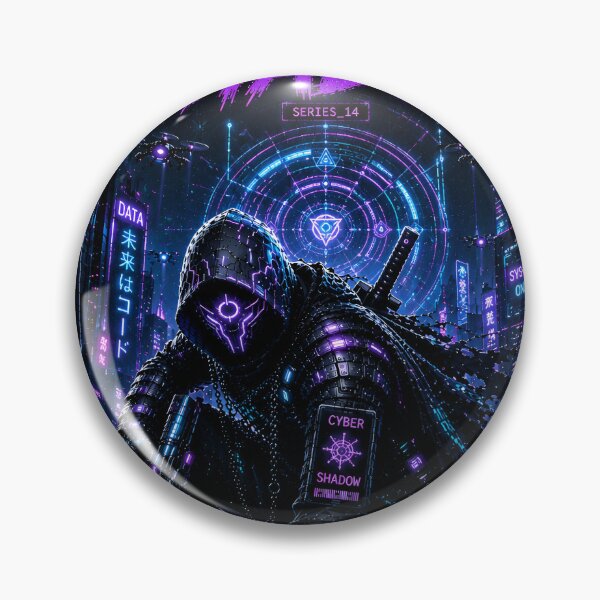 Item preview, Cyber Shadow - Cyberpunk Netrunner Mecha Hacker Art designed and sold by RiteshCenter.