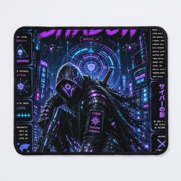 Item preview, Cyber Shadow - Cyberpunk Netrunner Mecha Hacker Art designed and sold by RiteshCenter.