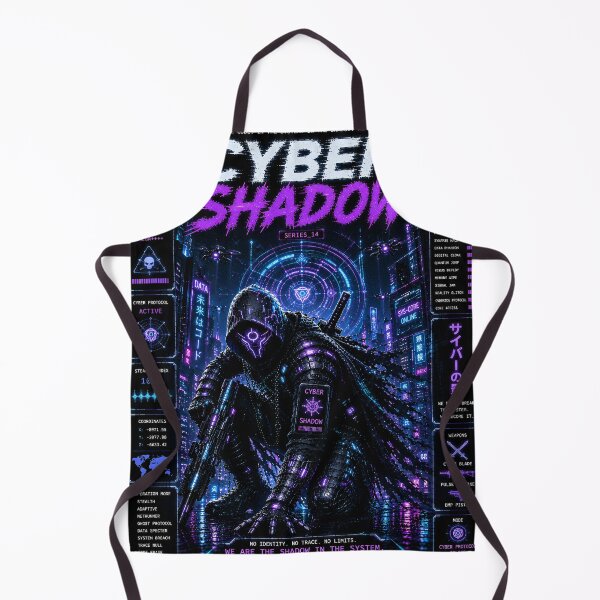 Item preview, Cyber Shadow - Cyberpunk Netrunner Mecha Hacker Art designed and sold by RiteshCenter.