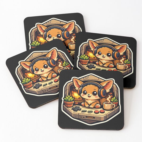 Item preview, Cute Forest Creature in Retro Gaming Console Sticker designed and sold by Timeless Junction.