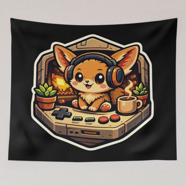 Item preview, Cute Forest Creature in Retro Gaming Console Sticker designed and sold by Timeless Junction.
