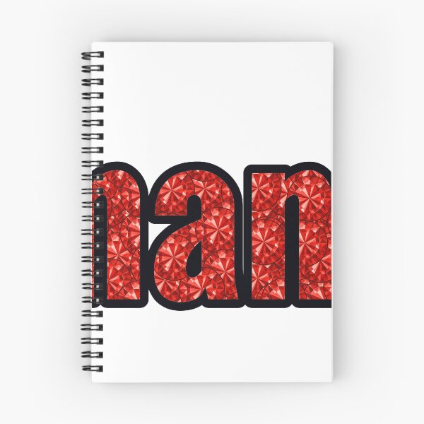 Item preview, Amanda Girl Name Red Rhinestone Texture designed and sold by TheIconSmith.