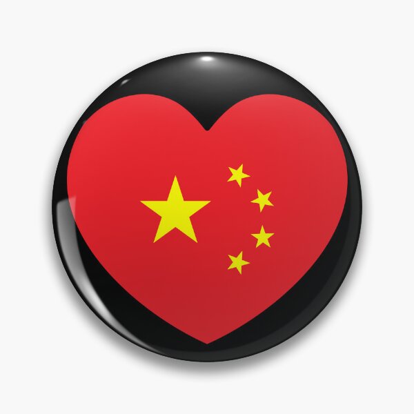 Item preview, China Flag Heart designed and sold by shitpostee.