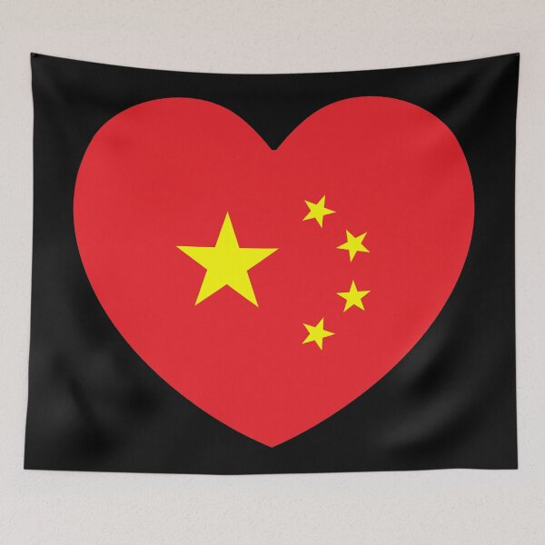 Item preview, China Flag Heart designed and sold by shitpostee.