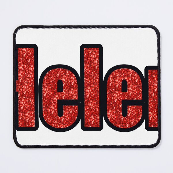 Item preview, Helen Girl Name Red Rhinestone Texture designed and sold by TheIconSmith.