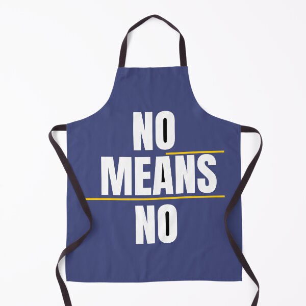 Item preview, No Means No Bold Typography Unisex T-Shirt Design designed and sold by MimiSabu.