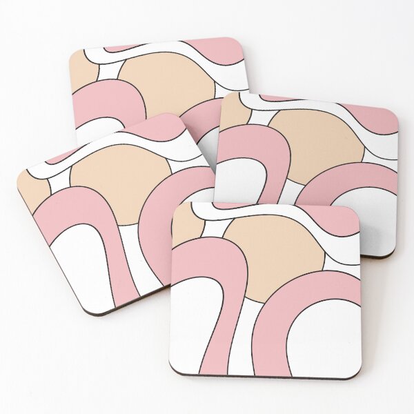 Item preview, Blush Flow Abstract Shapes designed and sold by Moon-Petal.