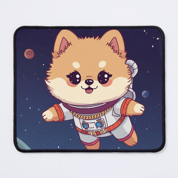 Item preview, Cute Astronaut Pomeranian in Space designed and sold by Sirius92.