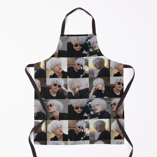 Item preview, Photorealistic White Haired Anime Guy Collage | Cool Boyfriend Aesthetic Design Merchandise designed and sold by RandomlyPopUps.