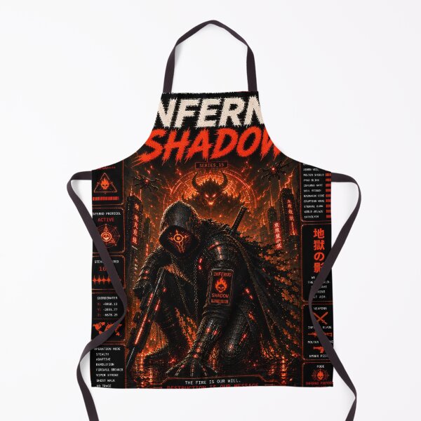 Item preview, Inferno Shadow - Cyberpunk Hellfire Mecha Demon Samurai Art designed and sold by RiteshCenter.
