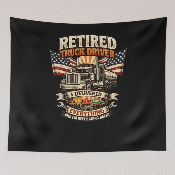 Item preview, Retired Truck Driver – I Delivered Everything Funny Retirement Shirt designed and sold by myfunnyshirt.