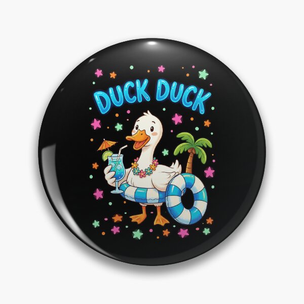 Item preview, Duck Duck Cute Summer Beach Duck  designed and sold by graphixpolash.