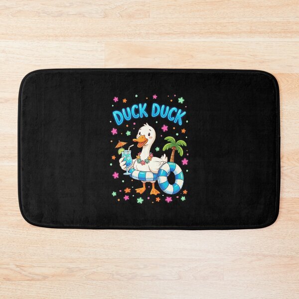 Item preview, Duck Duck Cute Summer Beach Duck  designed and sold by graphixpolash.