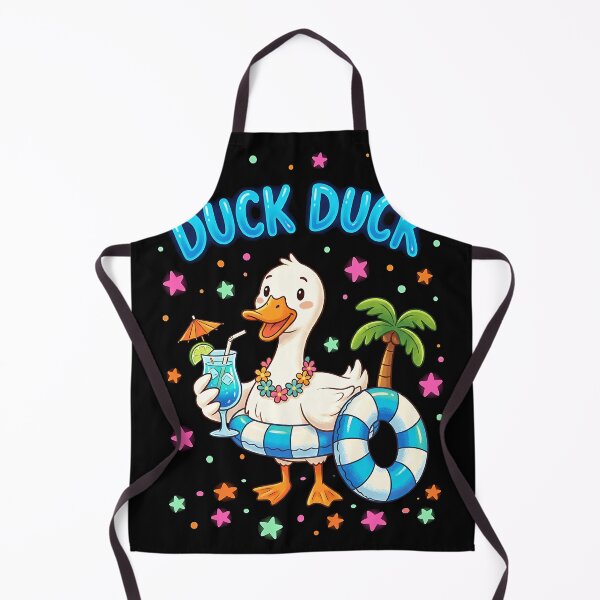 Item preview, Duck Duck Cute Summer Beach Duck  designed and sold by graphixpolash.