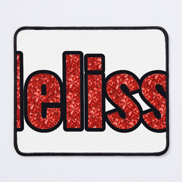 Item preview, Melissa Girl Name Red Rhinestone Texture designed and sold by TheIconSmith.