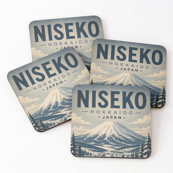 Item preview, Niseko Powder Paradise | Mount Yotei Winter Landscape Vintage Poster designed and sold by CosmicAnomaly.