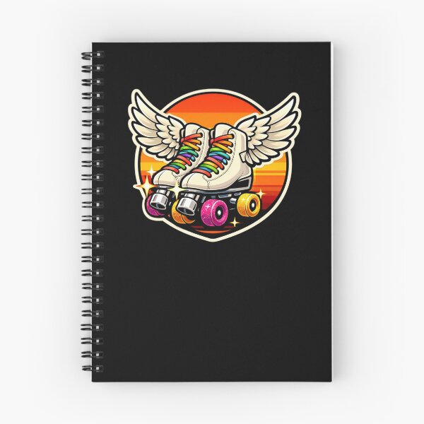 Item preview, Vintage Roller Skates with Wings Retro Sunset Sticker designed and sold by Timeless Junction.