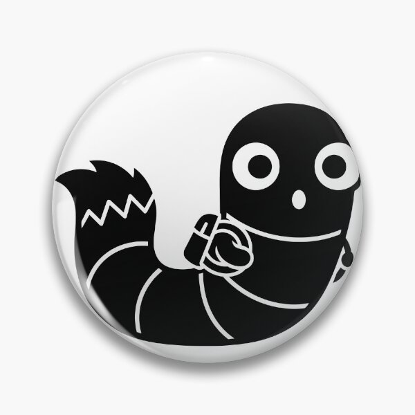 Item preview, Cute Surprised Animal Sticker - Kawaii Derpy Striped Tail Creature Silhouette Minimalist Funny Wall Art designed and sold by BestChoiceService.