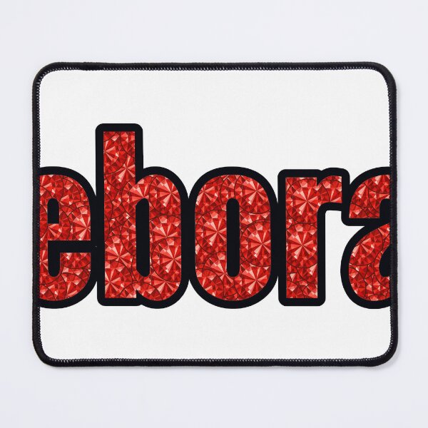 Item preview, Deborah Girl Name Red Rhinestone Texture designed and sold by TheIconSmith.