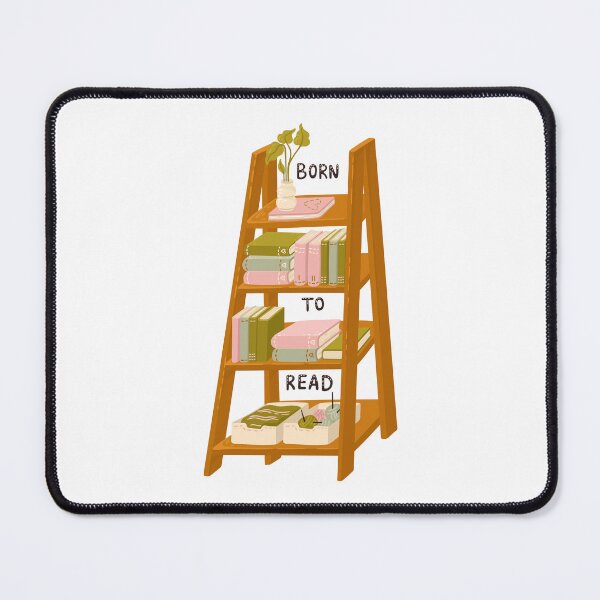 Item preview, Cute bookshelf illustration. Burn to read. designed and sold by creativecornr.