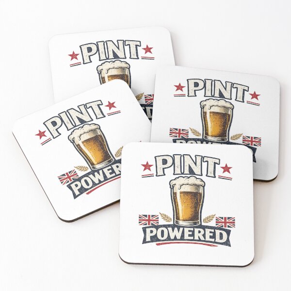 Item preview, Pint Powered | Funny British Pub Humour T-Shirt designed and sold by YoSum.