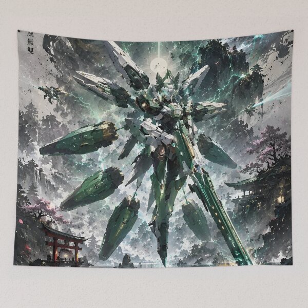 Item preview, Narukami: Thunder God Mecha Warrior | Japanese Cyber Samurai Robot Art designed and sold by Dyan4.
