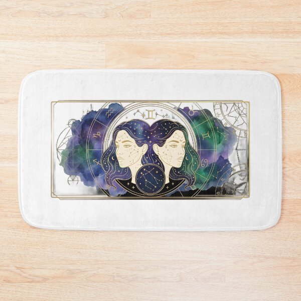 Item preview, Mystic Gemini Zodiac Astrology Celestial Gold Horoscope Twins designed and sold by Novastitchshop.