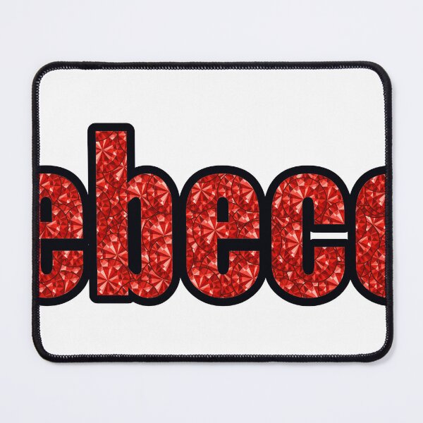 Item preview, Rebecca Girl Name Red Rhinestone Texture designed and sold by TheIconSmith.
