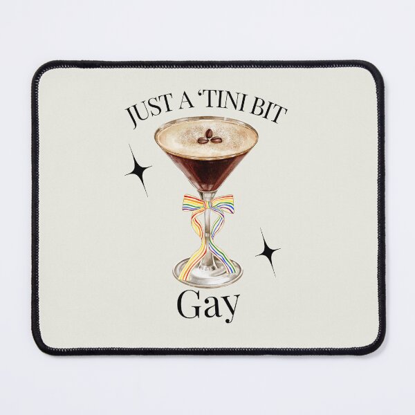 Item preview, Just A Tini Bit Gay Rainbow Bow Espresso Martini Time designed and sold by SunfullyYours.