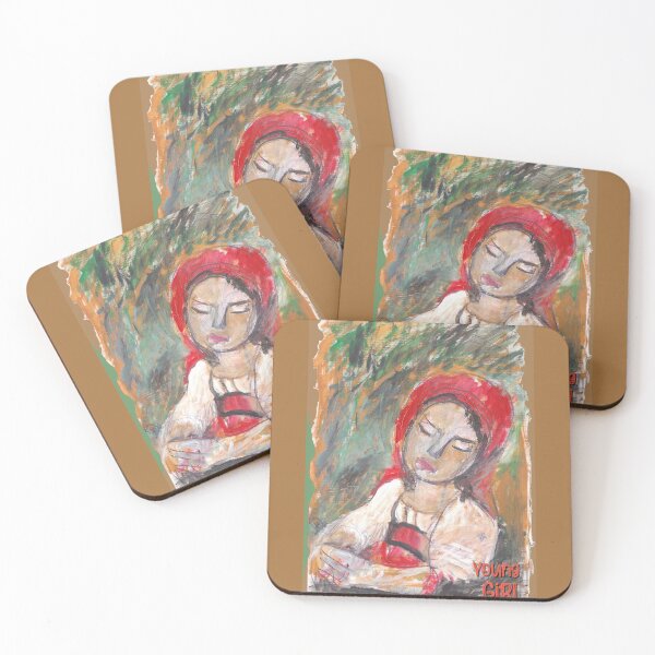 Item preview, Country Young Girl Portrait (painting by ACCI) designed and sold by VanyssaGraphics.