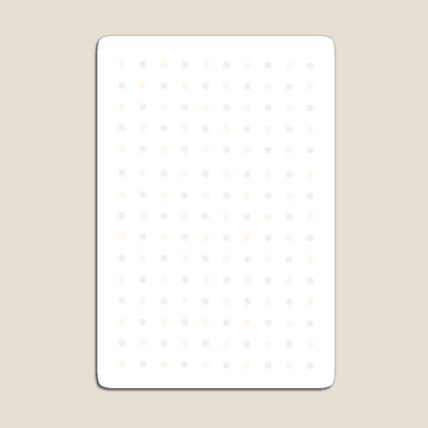 Item preview, Soft Peach and Gray Dots on White Grid designed and sold by BriSher.