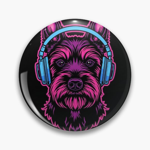 Item preview, Psychedelic Yorkie Headphones Shirt – Stay Trippy Rave Dog Festival Outfit – EDM Streetwear Design designed and sold by Psyhound.