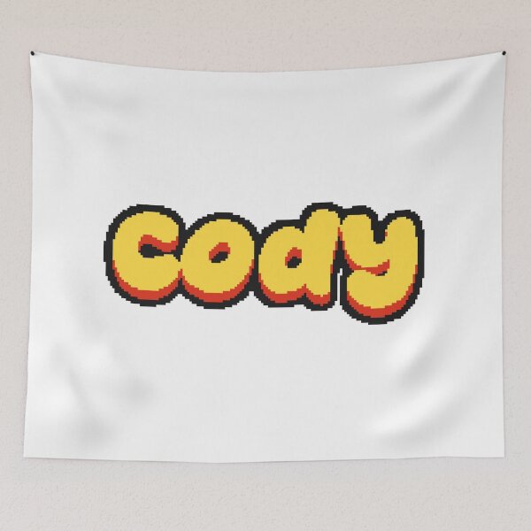 Item preview, Cody text designed and sold by Sticktle.