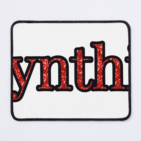 Item preview, Cynthia Girl Name Red Rhinestone Texture designed and sold by TheIconSmith.