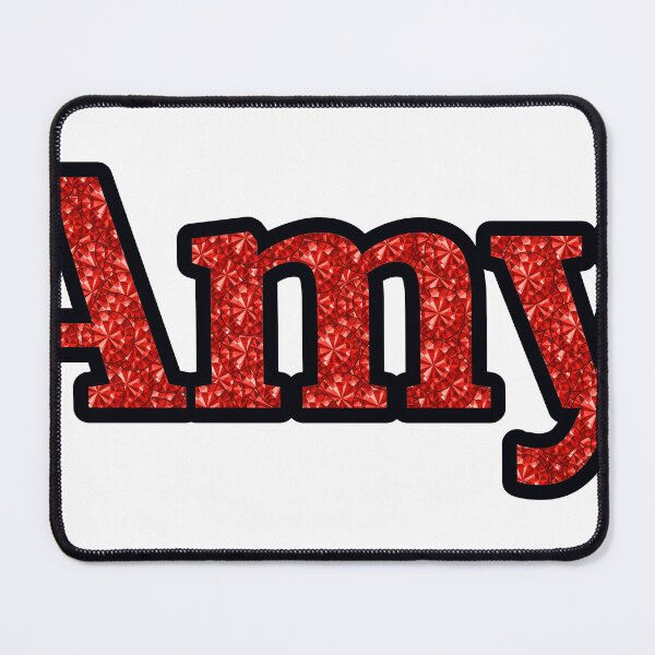 Item preview, Amy Girl Name Red Rhinestone Texture designed and sold by TheIconSmith.