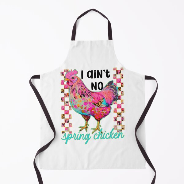 Item preview, I Ain't No Spring Chicken | Funny Senior Birthday | Colorful Neon Chicken Cheetah Print Bold Humor Design designed and sold by TheBeesForYou.