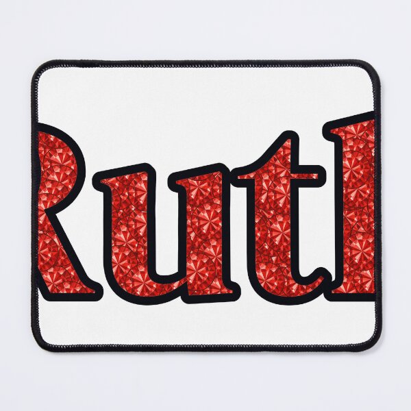 Item preview, Ruth Girl Name Red Rhinestone Texture designed and sold by TheIconSmith.