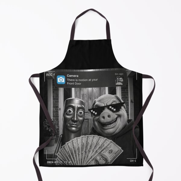 Item preview, Ring Doorbell Camera Motion Alert Meme Pig Holding Money Security Threat designed and sold by LakenDraphil.