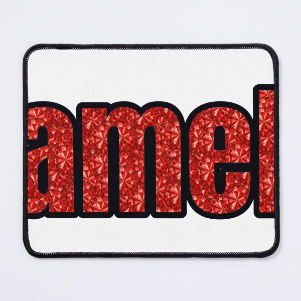Item preview, Pamela Girl Name Red Rhinestone Texture designed and sold by TheIconSmith.