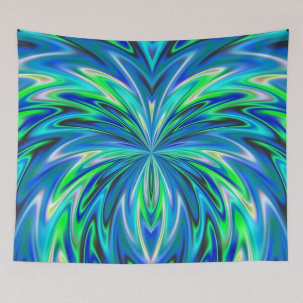 Item preview, Abstract Fractal Butterfly 25 (Blue, Green) designed and sold by SXW Designs.