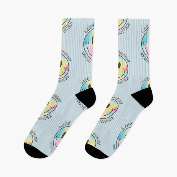 Item preview, Less Monday More Summer – Pastel Smiley Tie‑Dye designed and sold by AngryToro.