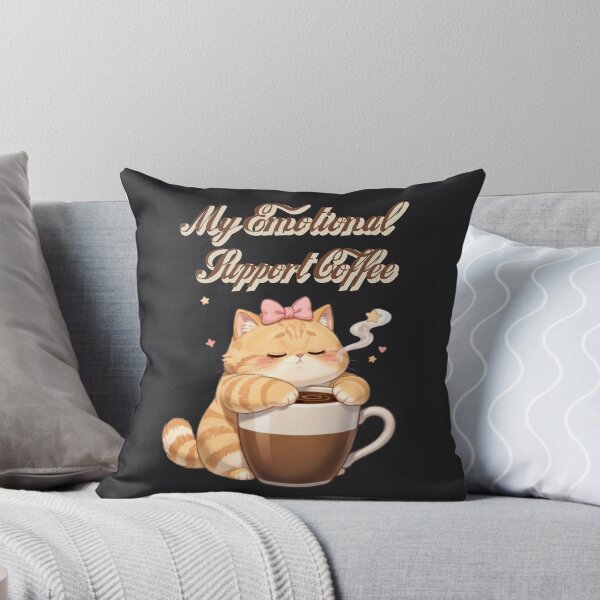 Item preview, My Emotional Support Coffee Cat Hug designed and sold by Moody Vibes Studio.