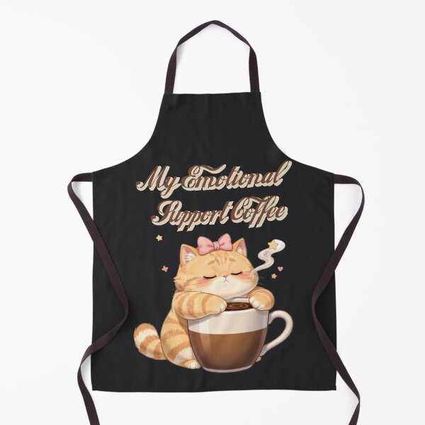 Item preview, My Emotional Support Coffee Cat Hug designed and sold by Moody Vibes Studio.