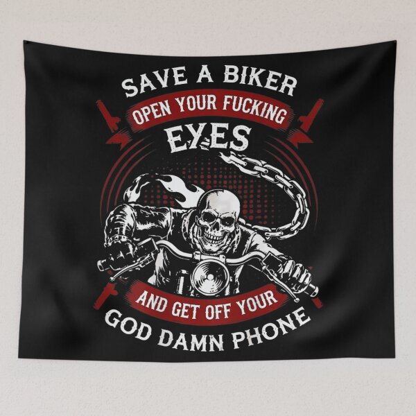 Item preview, Save A Biker Open Your Eyes Motorcycle Rider Safety Awareness designed and sold by LakenDraphil.