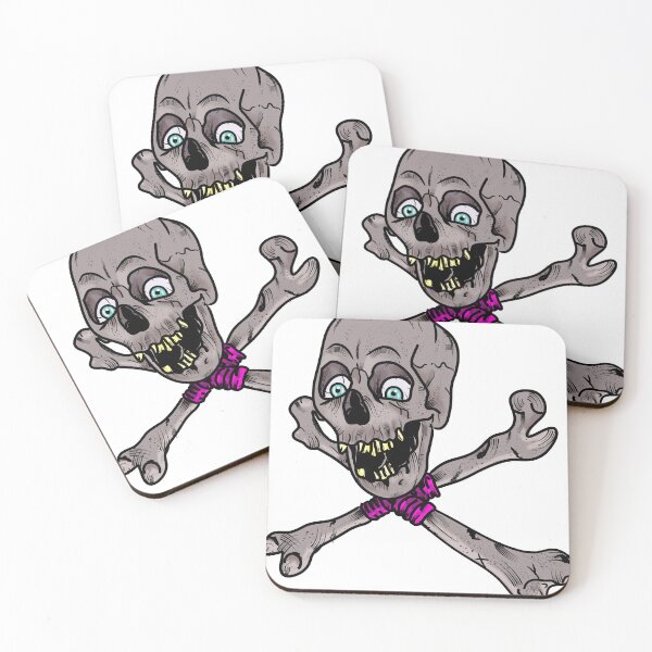 Item preview, Mad Skull Crossbones – Punk Horror Illustration designed and sold by Divichan.