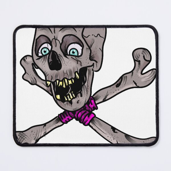 Item preview, Mad Skull Crossbones – Punk Horror Illustration designed and sold by Divichan.